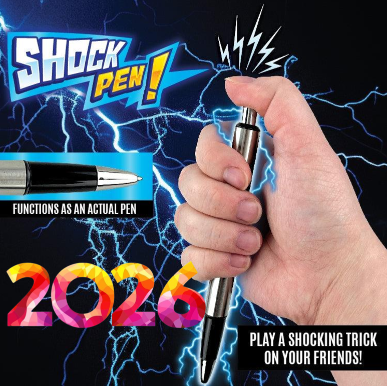 Shock Prank Pen, Vibrating Novelty Writing Tool with Realistic Lightning Effect, Safe & Fun Prank Gift for Friends