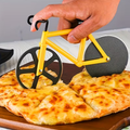 Bicycle Pizza Cutter,Non-stick Bike Pizza Slicer, Dual Stainless Steel Cutting Wheels best for Pizza Lovers,Holiday Vacation Funny White Elephant Gifts Exchange Kitchen Gadget Cool Men's Gift