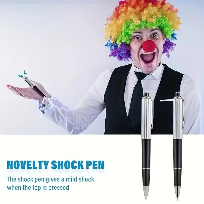 Shock Prank Pen, Vibrating Novelty Writing Tool with Realistic Lightning Effect, Safe & Fun Prank Gift for Friends